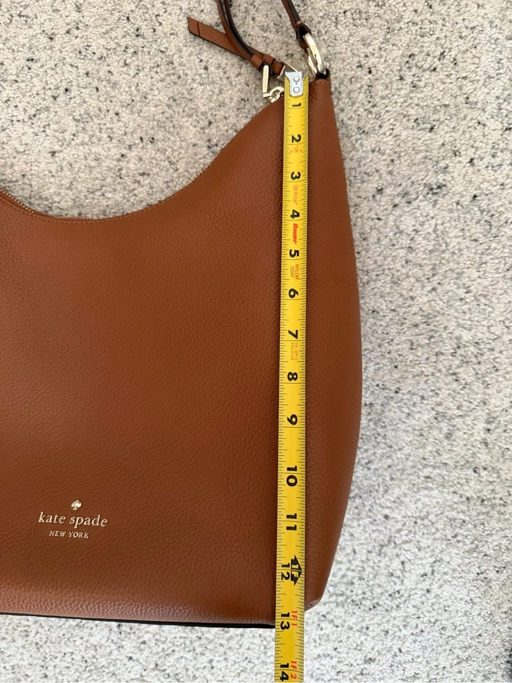 Like New!! Kate Spade Cognac Pebbled Leather Shoulder Bag